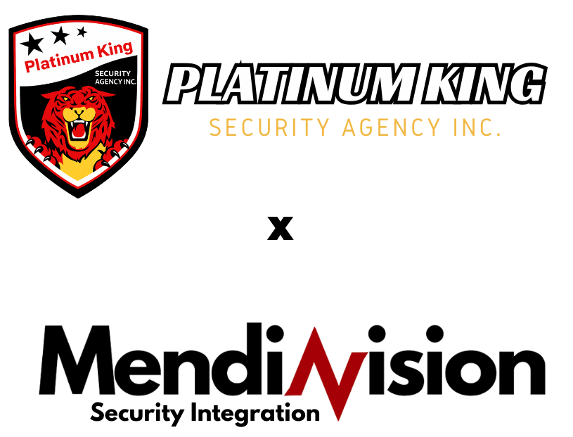 Mendiavision and Platinum King Security Agency Inc. Partnership Logo